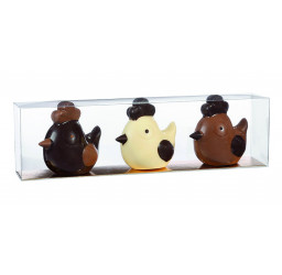 Trois cocottes assortis -...