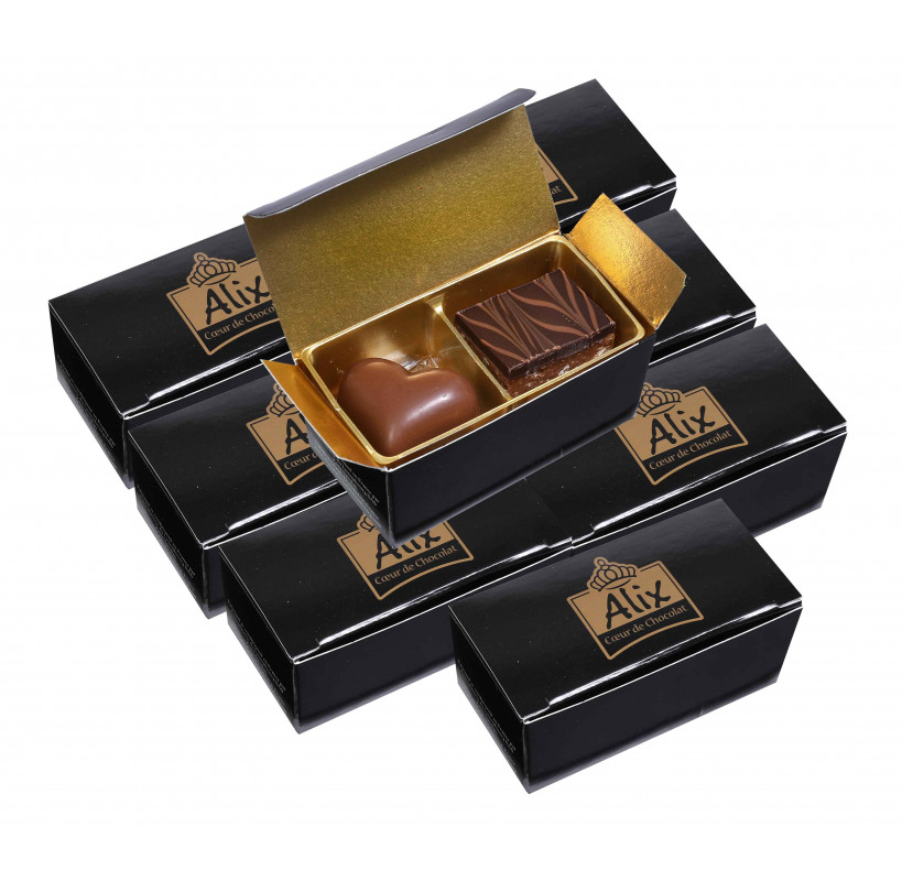 Lot 2x Petit Four Royal Au Chocolat - Boîte 550g : les 2 boîtes de