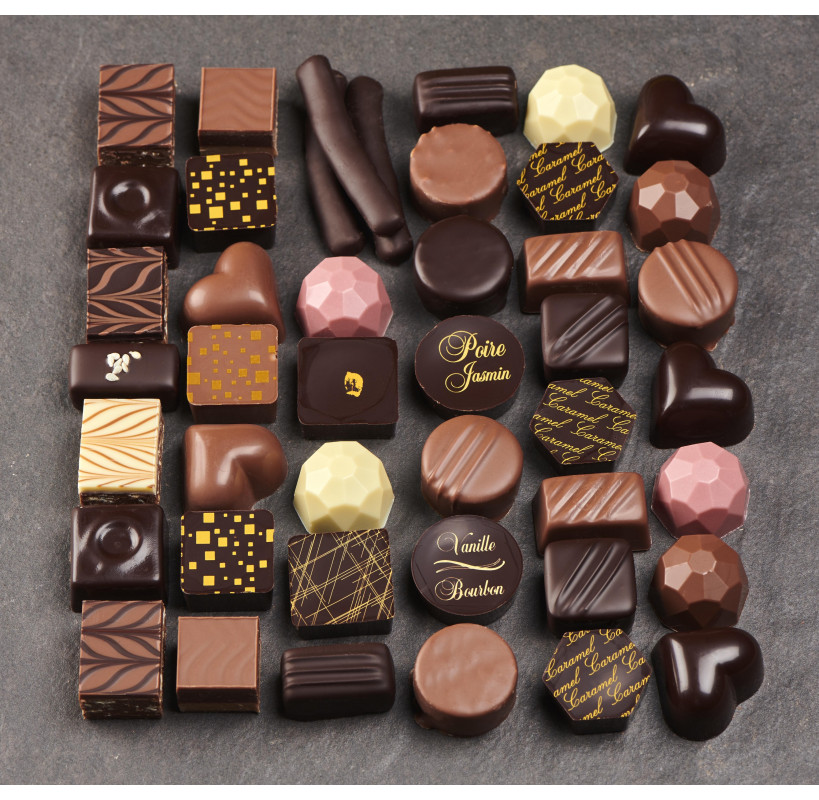 Coffret Chocolats Prestige 500g - Chocolats Fourrés Artisanaux