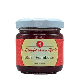 Confiture litchi framboises...